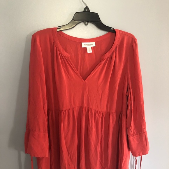 Motherhood women’s red/ orange top size LGG - Picture 4 of 9